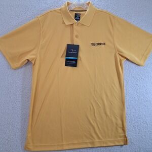 Page & Tuttle Mens Golf Polo Shirt Sz Small "Fishburne" Yellow 101578